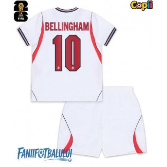Anglia Jude Bellingham #10 Echipament de Fotbal Replică Mondial 2026 Copii Acasa (+ Șorturi)